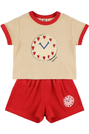 Jelly Mallow T-shirt E Shorts In Spugna Di Misto Cotone