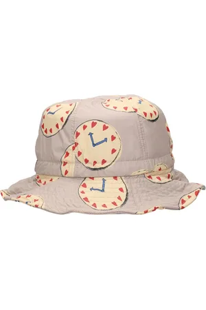 Jelly Mallow Cappello Bucket Clock In Cotone Stampato