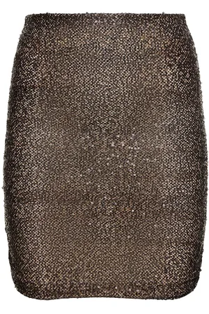 The Andamane Minigonna Livia In Mesh Con Paillettes