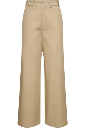 Maison Margiela Pantaloni In Gabardina Di Cotone