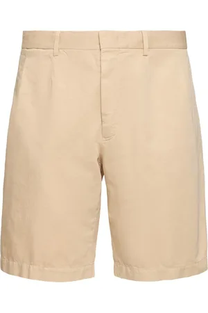 Ermenegildo Zegna Shorts Chino Summer In Cotone E Lino