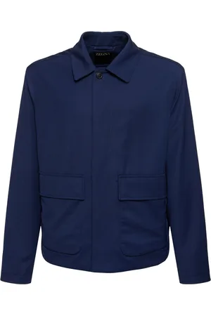 Ermenegildo Zegna Giacca In Lana E Seta Idrorepellente