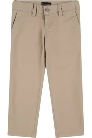 Emporio Armani Pantaloni In Gabardina Di Cotone