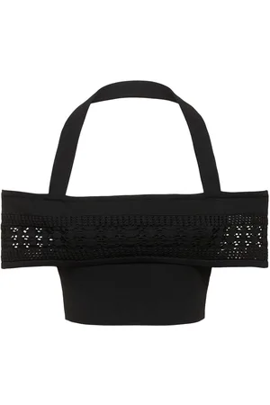 ANDREADAMO Top In Maglia Di Viscosa Stretch / Dettagli Mesh
