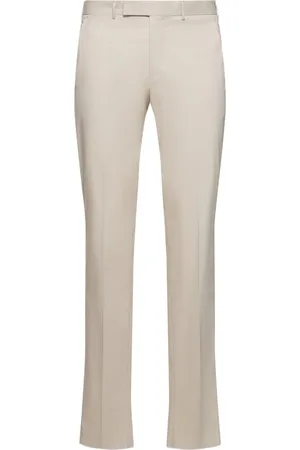 Ermenegildo Zegna Pantaloni Slim In Lana E Cotone