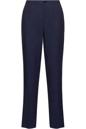 Ermenegildo Zegna Pantaloni Jogger In Puro Lino