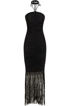 The Andamane Vestito Midi Rosalia In Jersey Drappeggiato
