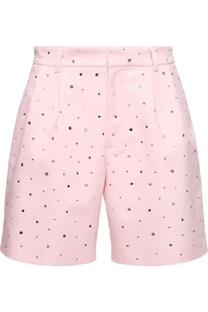 GIUSEPPE DI MORABITO Shorts In Misto Cotone Con Cristalli
