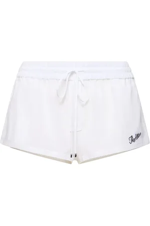 The Attico Shorts A Vita Bassa Di Mussolina Con Logo
