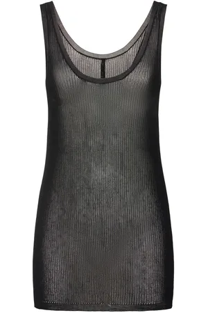 PETAR PETROV Top In Maglia Di Viscosa E Mesh