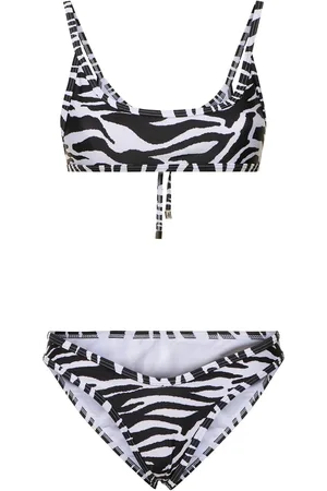 The Attico Set Bikini In Lycra Stampata