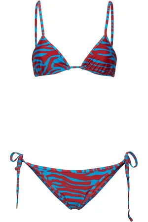 The Attico Set Bikini In Lycra Stampato