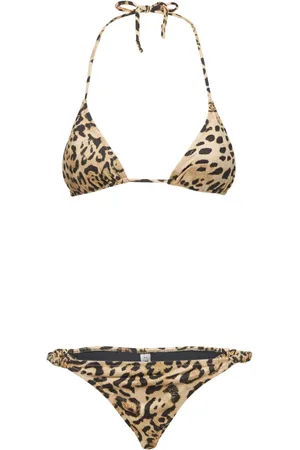 Reina Olga Bikini A Triangolo Scrunchie Stampato