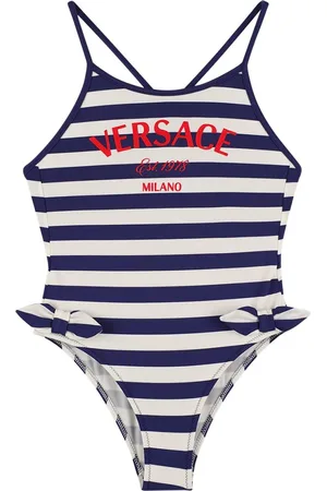 VERSACE Costume Intero In Lycra Con Logo