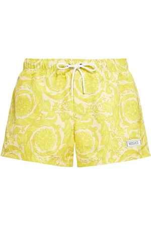 VERSACE Shorts Mare In Nylon Stampa Barocco