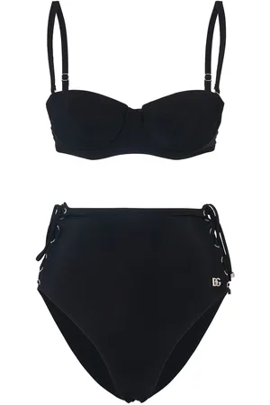 Dolce & Gabbana Set Bikini In Jersey Con Laccini