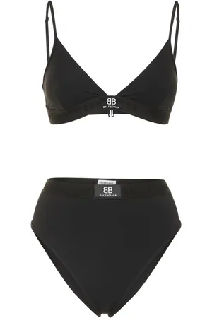 Balenciaga Bikini In Techno Stampato Stretch