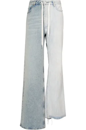 Balenciaga Jeans Fifty-fifty In Denim Patchwork