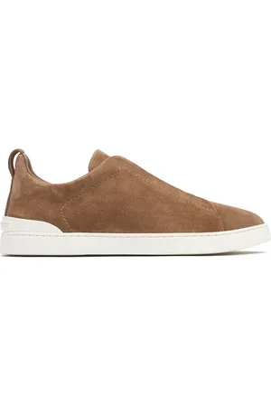 Ermenegildo Zegna Sneakers Low-top Triple Stitch In Pelle