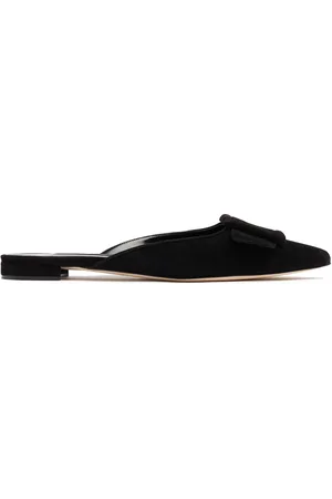 Manolo Blahnik Mules Maysale In Camoscio 10mm