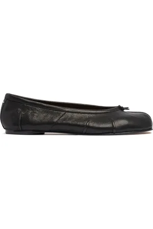 Maison Margiela Ballerine Tabi In Pelle 10mm