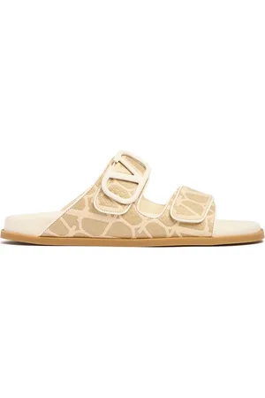 VALENTINO GARAVANI Sandali Bassi In Tessuto Monogram