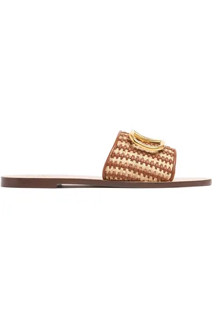 VALENTINO GARAVANI Sandali Vlogo In Rafia Sintetica 5mm