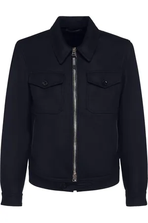 Tom Ford Giacca Leggera Officer In Lana Melton