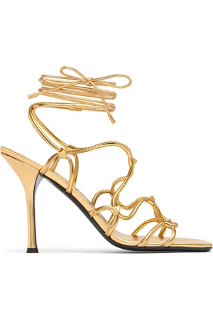 VALENTINO GARAVANI Sandali Rockstud In Pelle 100mm