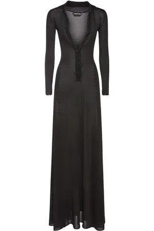 Tom Ford Vestito Lungo In Viscosa