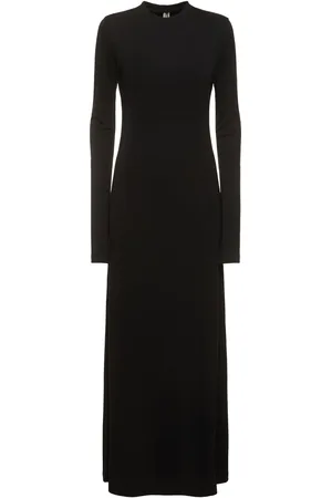 Totême Vestito Lungo Oversize In Techno Jersey
