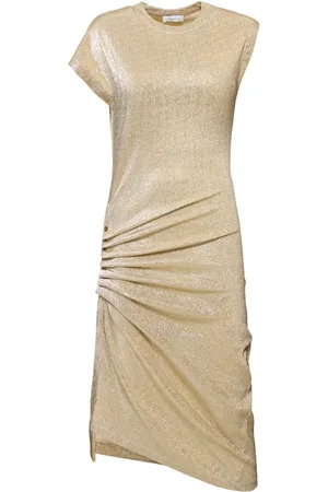 Paco rabanne Abito Midi In Lurex Stretch