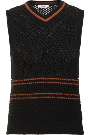 RE/DONE Gilet In Cotone Crochet