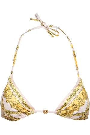 VERSACE Top Bikini In Lycra Con Stampa