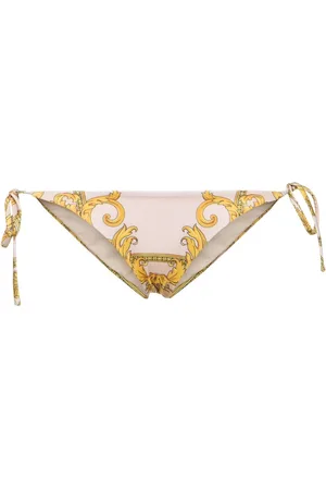 VERSACE Slip Bikini In Lycra Stampata
