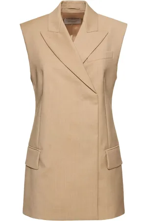 Sportmax Giacca Senza Maniche Ilex In Misto Lana