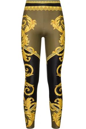 VERSACE Leggings In Lycra Stampa Baroque
