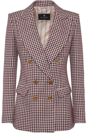 Etro Giacca Doppiopetto In Misto Lana
