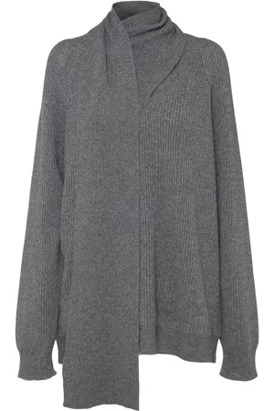 Etro Pullover In Maglia A Coste Con Sciarpa