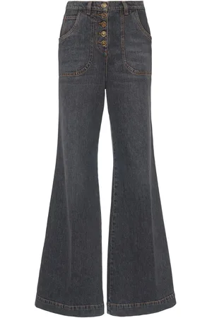 Etro Jeans Svasati Vita Alta In Denim