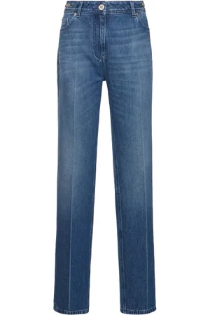 VERSACE Jeans Dritti Vita Alta Stonewashed