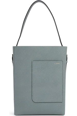 VALEXTRA Borsa Shopping Media In Pelle Martellata