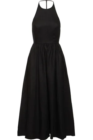 Reformation Vestito Midi Percy In Lino