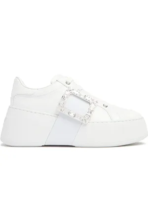Roger Vivier Sneakers Alte Viv Skate Con Fibbia In Cristallo