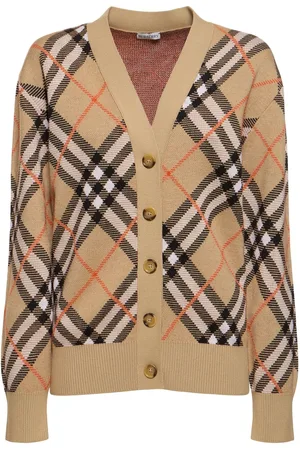 Burberry Cardigan Check Con Bottoni