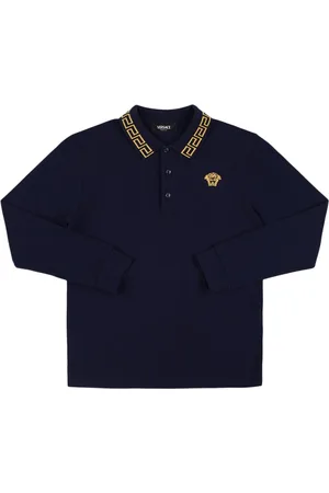 VERSACE Polo In Cotone Piqué
