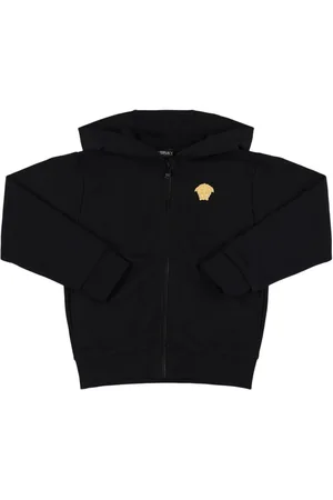 VERSACE Felpa In Cotone Con Zip