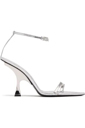 The Attico Sandali Ester In Pelle Metallizzata 95mm