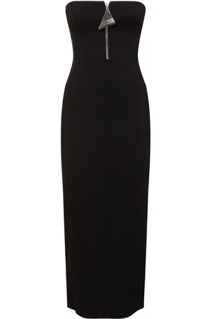 The Attico Vestito Midi Con Zip