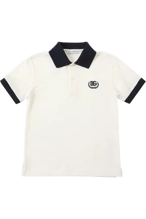 Dolce & Gabbana Polo In Cotone Piqué Con Ricami